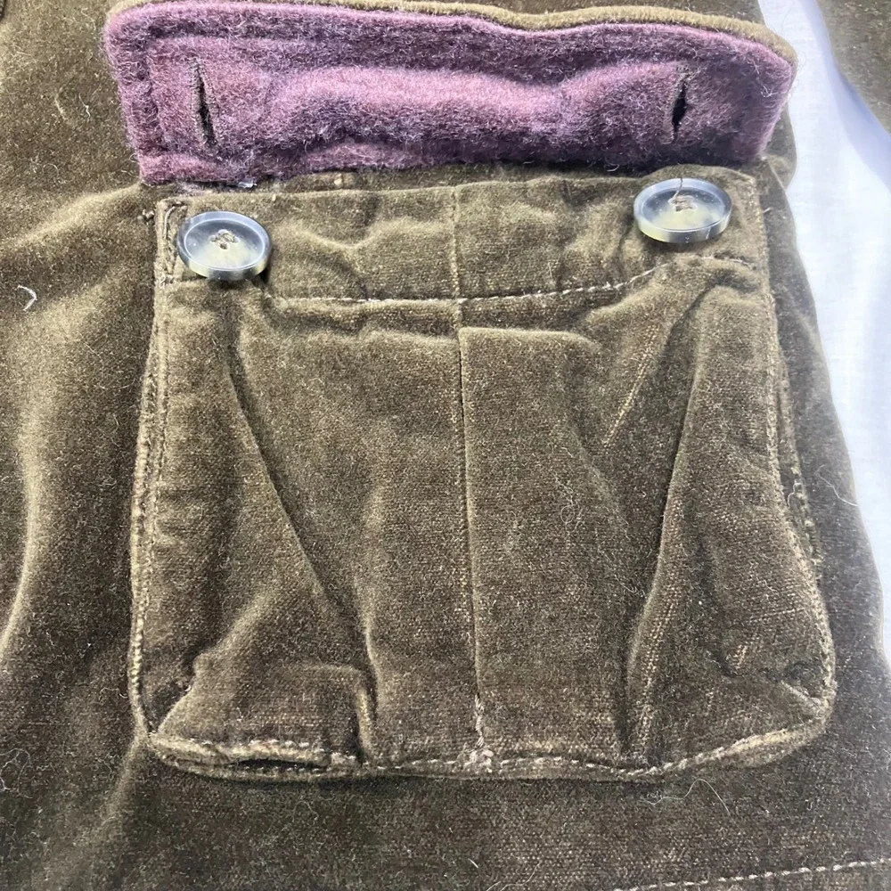 ANN TAYLOR LOFT Velvet Quilted Jacket‎ Olive Green Women's XS Y2K Gilmore Girls